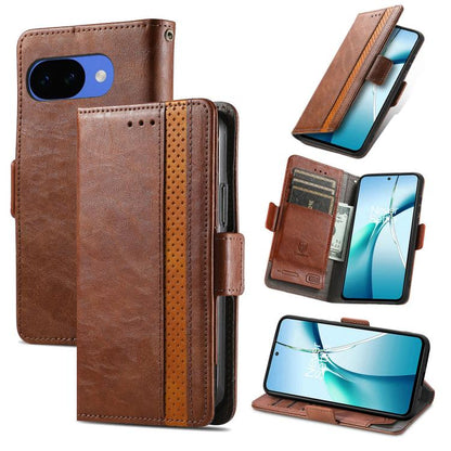 CaseNeo Splicing Dual Magnetic Buckle Leather Phone Case, For Google Pixel 11 Pro XL, For Google Pixel 11 / 11 Pro, For Google Pixel 10a, For Google Pixel 8a, For Google Pixel 9a, For Google Pixel 7 Pro, For Google Pixel 7, For Google Pixel 6a         ...