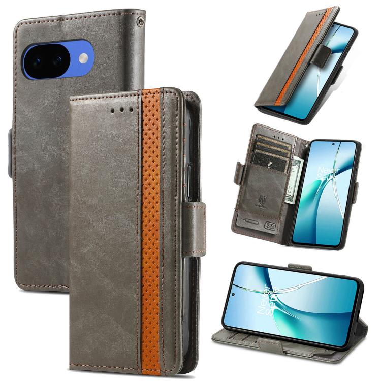 CaseNeo Splicing Dual Magnetic Buckle Leather Phone Case, For Google Pixel 11 Pro XL, For Google Pixel 11 / 11 Pro, For Google Pixel 10a, For Google Pixel 8a, For Google Pixel 9a, For Google Pixel 7 Pro, For Google Pixel 7, For Google Pixel 6a         ...