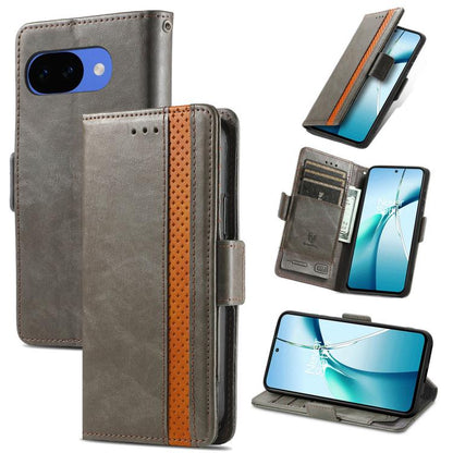 CaseNeo Splicing Dual Magnetic Buckle Leather Phone Case, For Google Pixel 11 Pro XL, For Google Pixel 11 / 11 Pro, For Google Pixel 10a, For Google Pixel 8a, For Google Pixel 9a, For Google Pixel 7 Pro, For Google Pixel 7, For Google Pixel 6a         ...