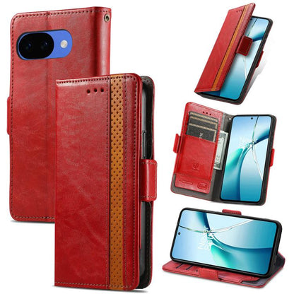 CaseNeo Splicing Dual Magnetic Buckle Leather Phone Case, For Google Pixel 11 Pro XL, For Google Pixel 11 / 11 Pro, For Google Pixel 10a, For Google Pixel 8a, For Google Pixel 9a, For Google Pixel 7 Pro, For Google Pixel 7, For Google Pixel 6a         ...