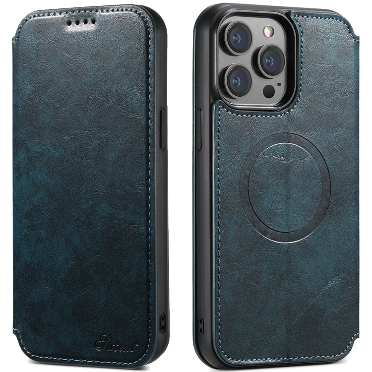 Suteni J05 Leather Magnetic MagSafe Phone Case