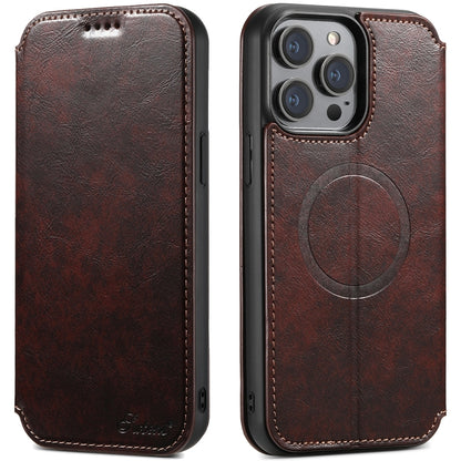 Suteni J05 Leather Magnetic MagSafe Phone Case