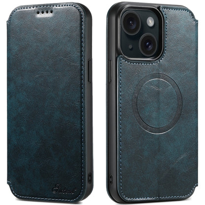 Suteni J05 Leather Magnetic MagSafe Phone Case