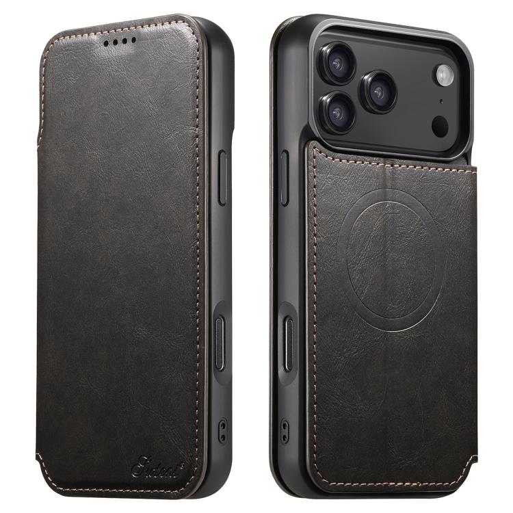 Suteni J05 Leather Magnetic MagSafe Phone Case, For iPhone 18, For iPhone 18 Pro, For iPhone 18 Pro Max, For iPhone 17 Pro Max, For iPhone 17 Pro, For iPhone 17, For iPhone 17 AIr, For iPhone 16 Pro Max, For iPhone 16 Pro, For iPhone 16 Plus           ...
