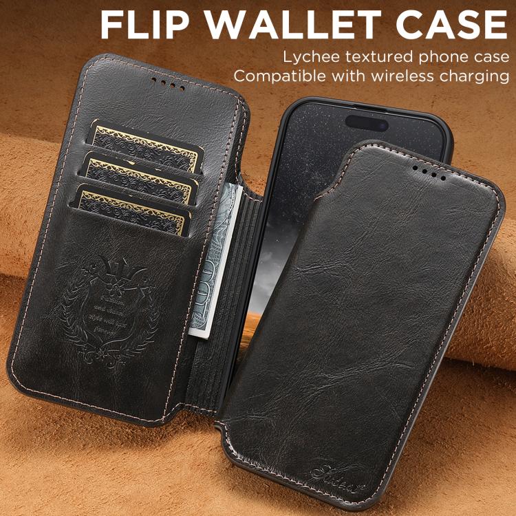 Suteni J05 Leather Magnetic MagSafe Phone Case, For iPhone 18, For iPhone 18 Pro, For iPhone 18 Pro Max, For iPhone 17 Pro Max, For iPhone 17 Pro, For iPhone 17, For iPhone 17 AIr, For iPhone 16 Pro Max, For iPhone 16 Pro, For iPhone 16 Plus           ...