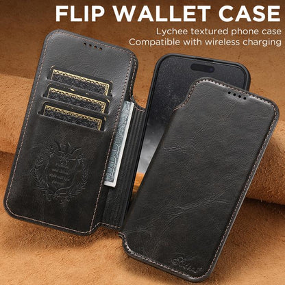 Suteni J05 Leather Magnetic MagSafe Phone Case, For iPhone 18, For iPhone 18 Pro, For iPhone 18 Pro Max, For iPhone 17 Pro Max, For iPhone 17 Pro, For iPhone 17, For iPhone 17 AIr, For iPhone 16 Pro Max, For iPhone 16 Pro, For iPhone 16 Plus           ...
