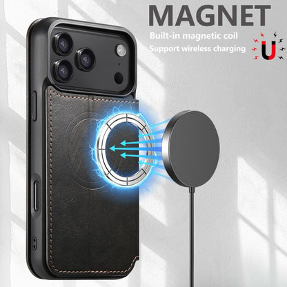 Suteni J05 Leather Magnetic MagSafe Phone Case, For iPhone 18, For iPhone 18 Pro, For iPhone 18 Pro Max, For iPhone 17 Pro Max, For iPhone 17 Pro, For iPhone 17, For iPhone 17 AIr, For iPhone 16 Pro Max, For iPhone 16 Pro, For iPhone 16 Plus           ...