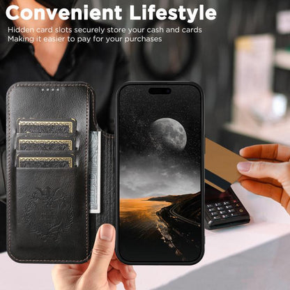 Suteni J05 Leather Magnetic MagSafe Phone Case, For iPhone 18, For iPhone 18 Pro, For iPhone 18 Pro Max, For iPhone 17 Pro Max, For iPhone 17 Pro, For iPhone 17, For iPhone 17 AIr, For iPhone 16 Pro Max, For iPhone 16 Pro, For iPhone 16 Plus           ...