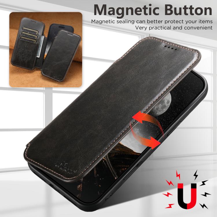 Suteni J05 Leather Magnetic MagSafe Phone Case, For iPhone 18, For iPhone 18 Pro, For iPhone 18 Pro Max, For iPhone 17 Pro Max, For iPhone 17 Pro, For iPhone 17, For iPhone 17 AIr, For iPhone 16 Pro Max, For iPhone 16 Pro, For iPhone 16 Plus           ...