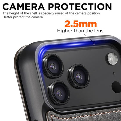 Suteni J05 Leather Magnetic MagSafe Phone Case, For iPhone 18, For iPhone 18 Pro, For iPhone 18 Pro Max, For iPhone 17 Pro Max, For iPhone 17 Pro, For iPhone 17, For iPhone 17 AIr, For iPhone 16 Pro Max, For iPhone 16 Pro, For iPhone 16 Plus           ...
