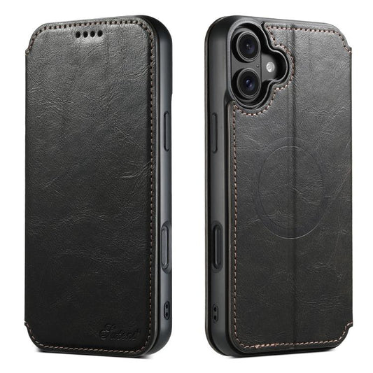 Suteni J05 Leather Magnetic MagSafe Phone Case, For iPhone 18, For iPhone 18 Pro, For iPhone 18 Pro Max, For iPhone 17 Pro Max, For iPhone 17 Pro, For iPhone 17, For iPhone 17 AIr, For iPhone 16 Pro Max, For iPhone 16 Pro, For iPhone 16 Plus           ...