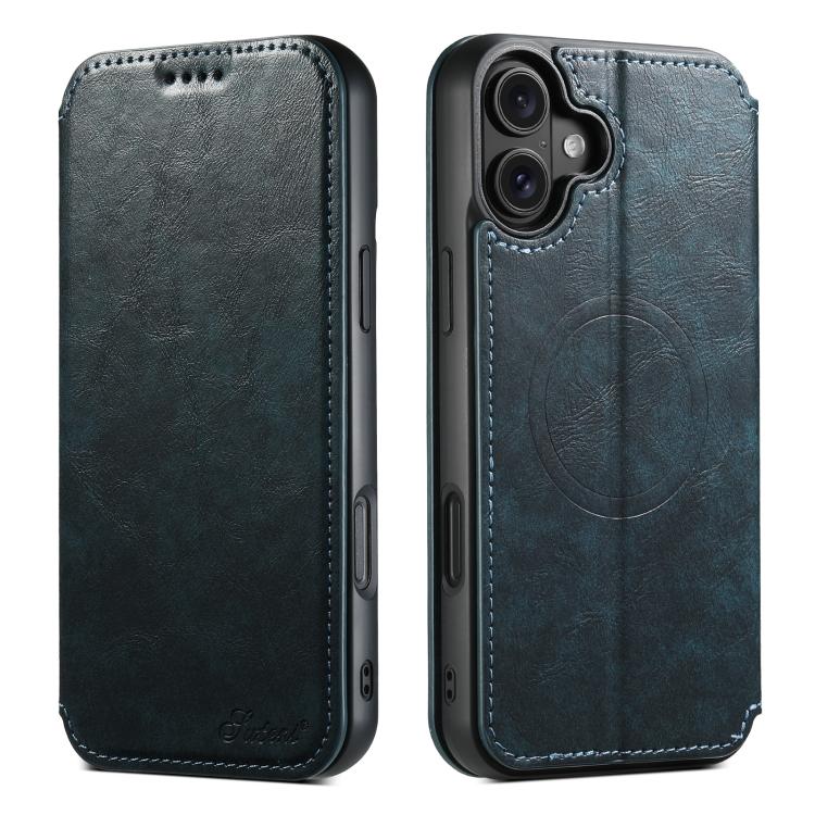 Suteni J05 Leather Magnetic MagSafe Phone Case, For iPhone 18, For iPhone 18 Pro, For iPhone 18 Pro Max, For iPhone 17 Pro Max, For iPhone 17 Pro, For iPhone 17, For iPhone 17 AIr, For iPhone 16 Pro Max, For iPhone 16 Pro, For iPhone 16 Plus           ...