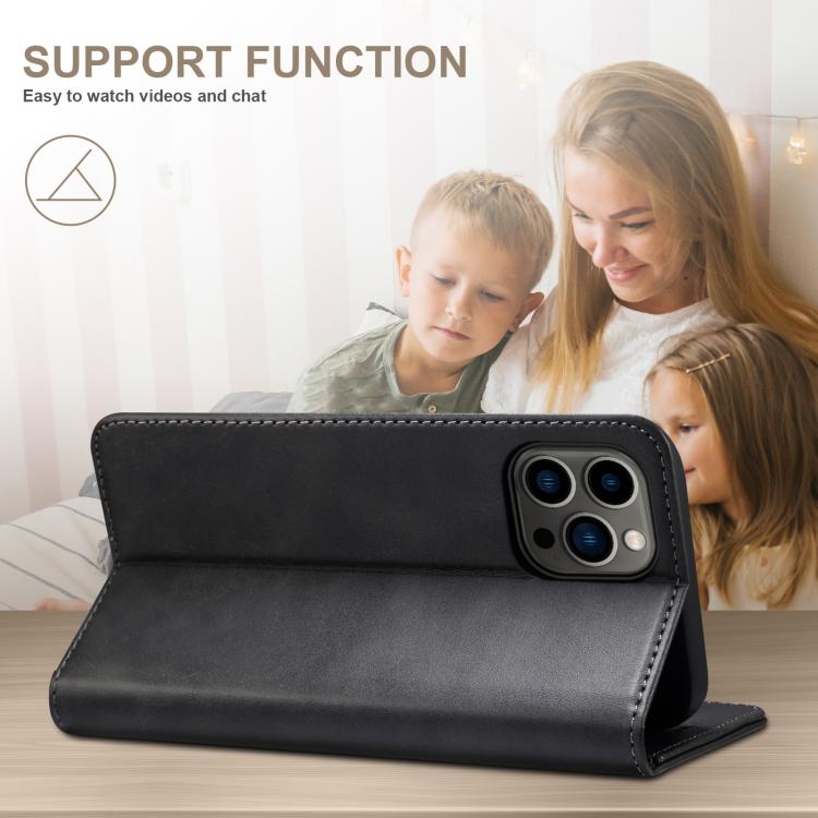 Suteni Calf Texture Horizontal Flip Leather Phone Case, For iPhone 17e / 16e, For iPhone 17 Pro Max, For iPhone 17 Pro, For iPhone 17, For iPhone Air, For iPhone 16 Pro Max, For iPhone 16 Pro, For iPhone 16 Plus, For iPhone 16, For iPhone 15 Pro Max   ...