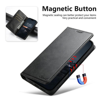 Suteni Calf Texture Horizontal Flip Leather Phone Case