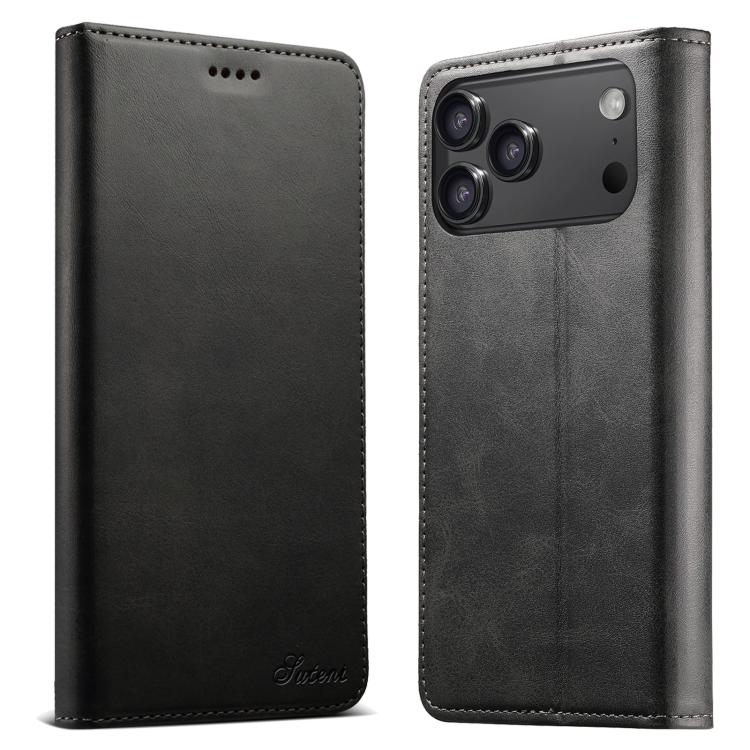 Suteni Calf Texture Horizontal Flip Leather Phone Case, For iPhone 18, For iPhone 18 Pro, For iPhone 18 Pro Max, For iPhone 17 Pro Max, For iPhone 17 Pro, For iPhone 17, For iPhone Air, For iPhone 16 Pro Max, For iPhone 16 Pro, For iPhone 16 Plus      ...