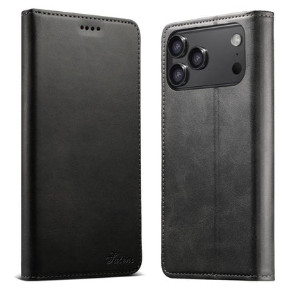 Suteni Calf Texture Horizontal Flip Leather Phone Case, For iPhone 18, For iPhone 18 Pro, For iPhone 18 Pro Max, For iPhone 17 Pro Max, For iPhone 17 Pro, For iPhone 17, For iPhone Air, For iPhone 16 Pro Max, For iPhone 16 Pro, For iPhone 16 Plus      ...
