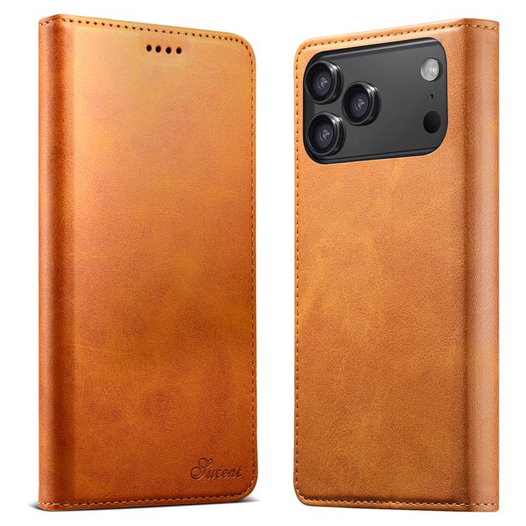 Suteni Calf Texture Horizontal Flip Leather Phone Case, For iPhone 18, For iPhone 18 Pro, For iPhone 18 Pro Max, For iPhone 17 Pro Max, For iPhone 17 Pro, For iPhone 17, For iPhone Air, For iPhone 16 Pro Max, For iPhone 16 Pro, For iPhone 16 Plus      ...