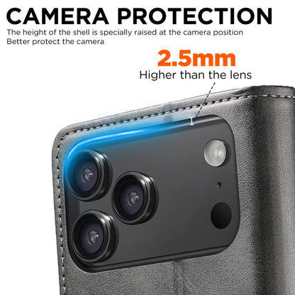 Suteni Calf Texture Horizontal Flip Leather Phone Case, For iPhone 18, For iPhone 18 Pro, For iPhone 18 Pro Max, For iPhone 17 Pro Max, For iPhone 17 Pro, For iPhone 17, For iPhone Air, For iPhone 16 Pro Max, For iPhone 16 Pro, For iPhone 16 Plus      ...