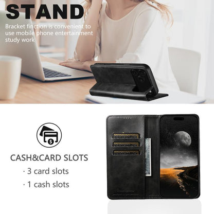 Suteni Calf Texture Horizontal Flip Leather Phone Case, For iPhone 18, For iPhone 18 Pro, For iPhone 18 Pro Max, For iPhone 17 Pro Max, For iPhone 17 Pro, For iPhone 17, For iPhone Air, For iPhone 16 Pro Max, For iPhone 16 Pro, For iPhone 16 Plus      ...