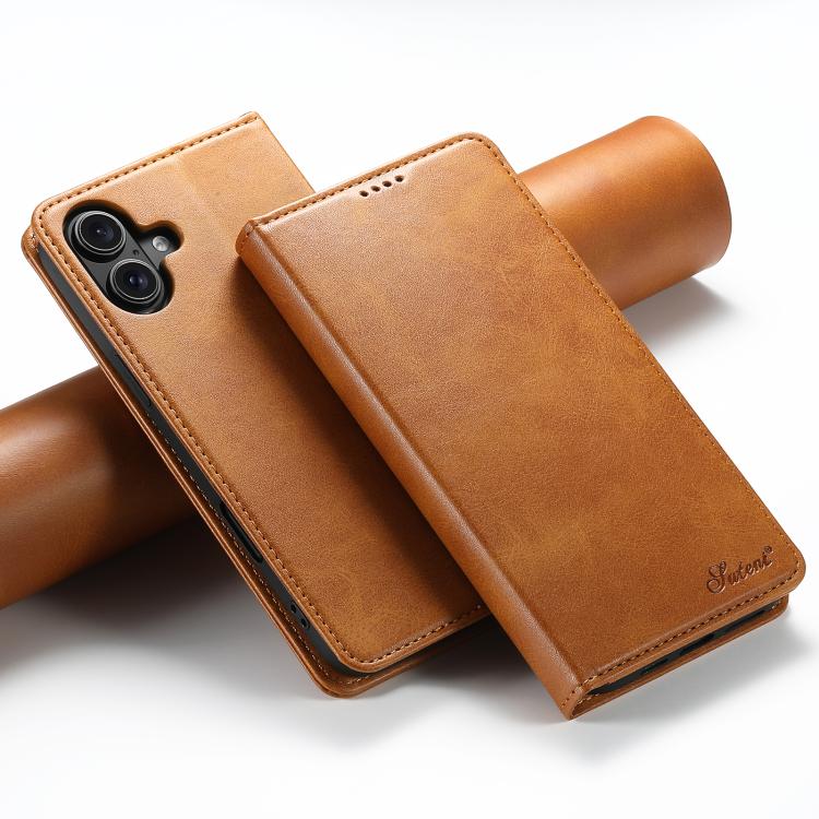 Suteni Calf Texture Horizontal Flip Leather Phone Case, For iPhone 18, For iPhone 18 Pro, For iPhone 18 Pro Max, For iPhone 17 Pro Max, For iPhone 17 Pro, For iPhone 17, For iPhone Air, For iPhone 16 Pro Max, For iPhone 16 Pro, For iPhone 16 Plus      ...