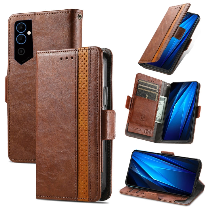 CaseNeo Splicing Dual Magnetic Buckle Leather Phone Case, For Tecno Spark 20, For Tecno Pop 8 4G, For Tecno Pova 5 Pro, For Tecno Pova 5 4G, For Tecno Camon 20 Premier, For Tecno Camon 20 Pro 5G, For Tecno Spark 10C, For Tecno Spark 10                 ...