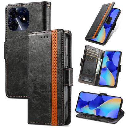 CaseNeo Splicing Dual Magnetic Buckle Leather Phone Case, For Tecno Spark 20, For Tecno Pop 8 4G, For Tecno Pova 5 Pro, For Tecno Pova 5 4G, For Tecno Camon 20 Premier, For Tecno Camon 20 Pro 5G, For Tecno Spark 10C, For Tecno Spark 10                 ...