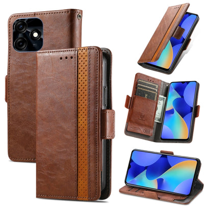 CaseNeo Splicing Dual Magnetic Buckle Leather Phone Case, For Tecno Spark 20, For Tecno Pop 8 4G, For Tecno Pova 5 Pro, For Tecno Pova 5 4G, For Tecno Camon 20 Premier, For Tecno Camon 20 Pro 5G, For Tecno Spark 10C, For Tecno Spark 10                 ...