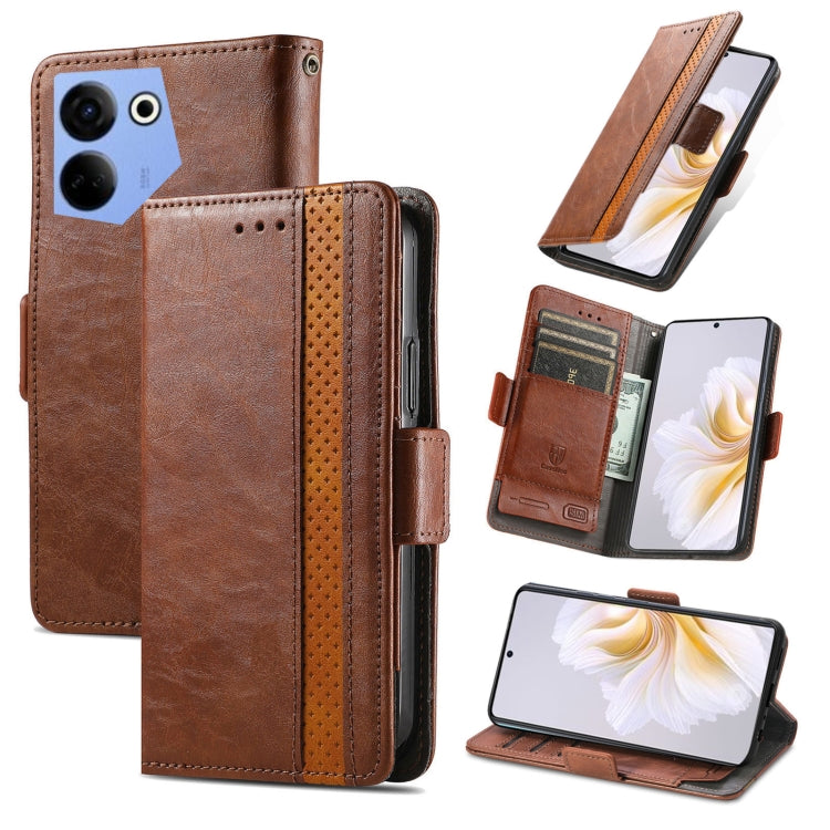 CaseNeo Splicing Dual Magnetic Buckle Leather Phone Case, For Tecno Spark 20, For Tecno Pop 8 4G, For Tecno Pova 5 Pro, For Tecno Pova 5 4G, For Tecno Camon 20 Premier, For Tecno Camon 20 Pro 5G, For Tecno Spark 10C, For Tecno Spark 10                 ...