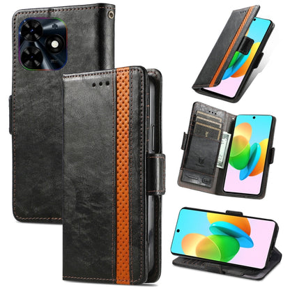 CaseNeo Splicing Dual Magnetic Buckle Leather Phone Case, For Tecno Spark 20, For Tecno Pop 8 4G, For Tecno Pova 5 Pro, For Tecno Pova 5 4G, For Tecno Camon 20 Premier, For Tecno Camon 20 Pro 5G, For Tecno Spark 10C, For Tecno Spark 10                 ...