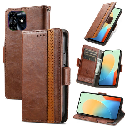 CaseNeo Splicing Dual Magnetic Buckle Leather Phone Case, For Tecno Spark 20, For Tecno Pop 8 4G, For Tecno Pova 5 Pro, For Tecno Pova 5 4G, For Tecno Camon 20 Premier, For Tecno Camon 20 Pro 5G, For Tecno Spark 10C, For Tecno Spark 10                 ...