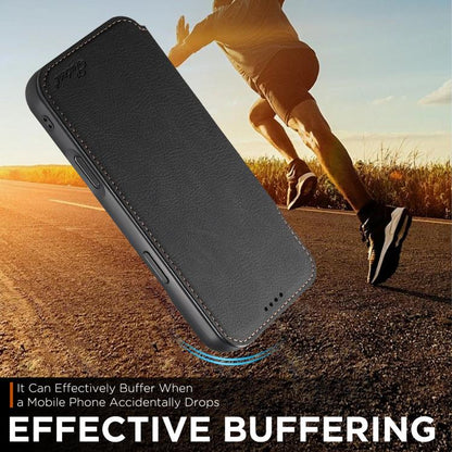 Suteni J06 Retro Matte Litchi Texture Leather MagSafe Phone Case, For iPhone 17 Pro Max, For iPhone 17 Pro, For iPhone 17, For iPhone Air, For iPhone 16 Pro Max, For iPhone 16 Pro, For iPhone 16 Plus, For iPhone 16, For iPhone 15 Pro Max               ...