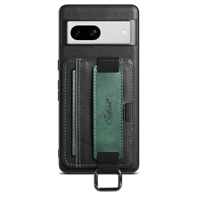Suteni H13 Card Wallet Wrist Strap Holder PU Phone Case, For Googel Pixel 11 Pro XL, For Googel Pixel 11, For Googel Pixel 11 Pro, For Googel Pixel 10 Pro XL, For Googel Pixel 10 Pro, For Googel Pixel 10, For Google Pixel 9 Pro XL, For Googel Pixel 9 P...