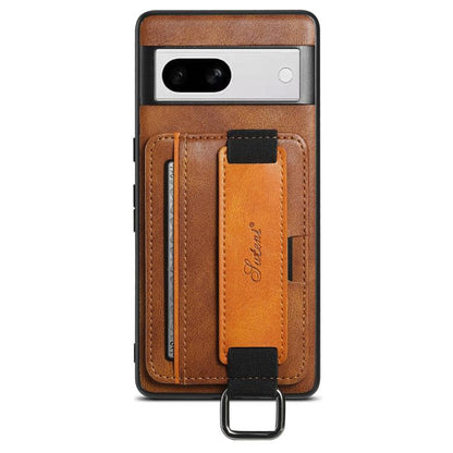 Suteni H13 Card Wallet Wrist Strap Holder PU Phone Case, For Googel Pixel 11 Pro XL, For Googel Pixel 11, For Googel Pixel 11 Pro, For Googel Pixel 10 Pro XL, For Googel Pixel 10 Pro, For Googel Pixel 10, For Google Pixel 9 Pro XL, For Googel Pixel 9 P...