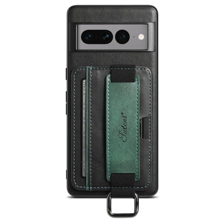 Suteni H13 Card Wallet Wrist Strap Holder PU Phone Case, For Googel Pixel 11 Pro XL, For Googel Pixel 11, For Googel Pixel 11 Pro, For Googel Pixel 10 Pro XL, For Googel Pixel 10 Pro, For Googel Pixel 10, For Google Pixel 9 Pro XL, For Googel Pixel 9 P...