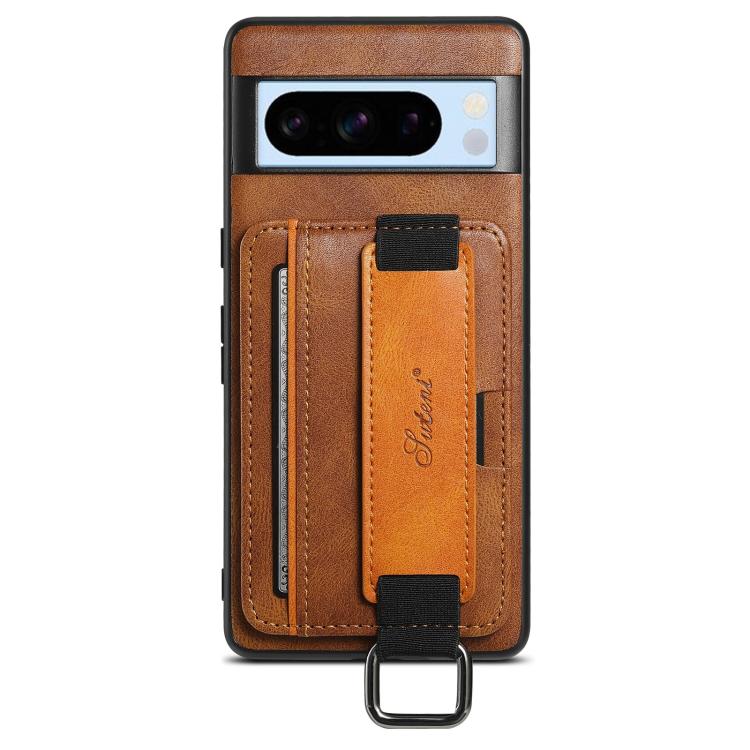 Suteni H13 Card Wallet Wrist Strap Holder PU Phone Case, For Googel Pixel 11 Pro XL, For Googel Pixel 11, For Googel Pixel 11 Pro, For Googel Pixel 10 Pro XL, For Googel Pixel 10 Pro, For Googel Pixel 10, For Google Pixel 9 Pro XL, For Googel Pixel 9 P...