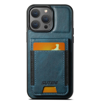Suteni H03 Oil Wax Leather Wallet Stand Back Phone Case