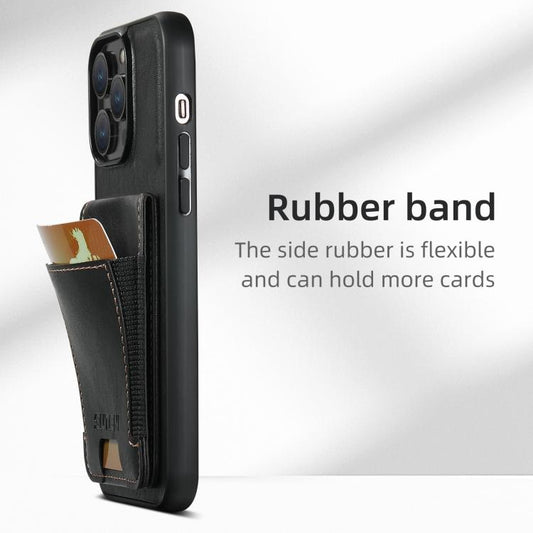 Suteni H03 Oil Wax Leather Wallet Stand Back Phone Case, For iPhone 17e / 16e, For iPhone 17 Pro Max, For iPhone 17 Pro, For iPhone 17, For iPhone Air, For iPhone 16 Pro Max, For iPhone 16 Pro, For iPhone 16 Plus, For iPhone 16, For iPhone 15 Pro Max  ...