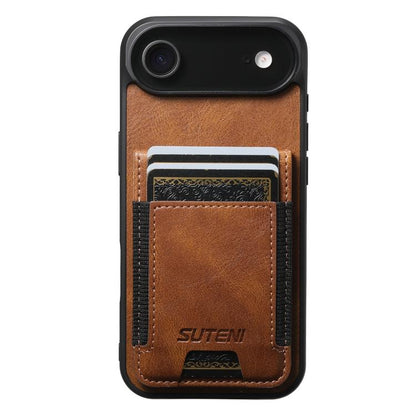 Suteni H03 Oil Wax Leather Wallet Stand Back Phone Case