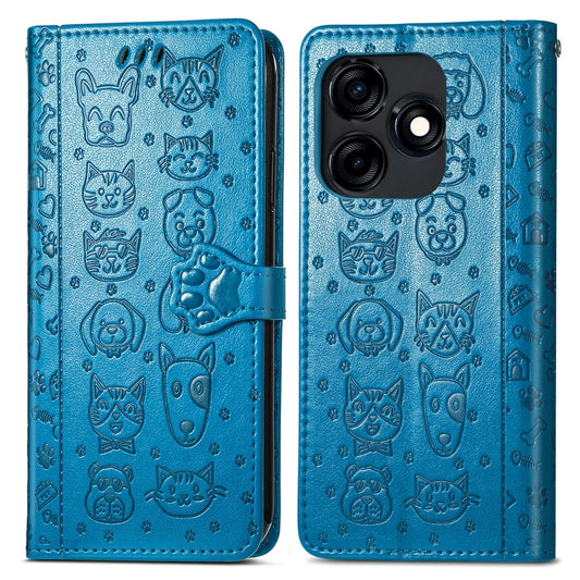Cat and Dog Embossed Leather Phone Case, For Tecno Camon 18i, For Tecno Spark 8P, For Tecno Camon 18, For Tecno Camon 18P, For Tecno Camon 18 Premier, For Tecno Spark 8, For Tecno Pop 5, For Tecno Spark 7, For Tecno Spark 20C / GO 2024                 ...