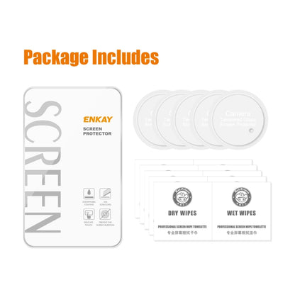 5pcs ENKAY Hat-Prince  9H Rear Camera Lens Tempered Glass Film, For OnePlus 12