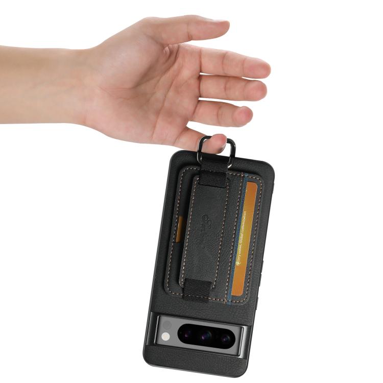 Suteni H13 Litchi Leather Wrist Strap Wallet Back Phone Case, For Google Pixel 10 Pro XL, For Google Pixel 10 Pro, For Google Pixel 10, For Google Pixel 9 Pro XL, For Google Pixel 9 Pro, For Google Pixel 9, For Google Pixel 8a, For Google Pixel 8 Pro��...
