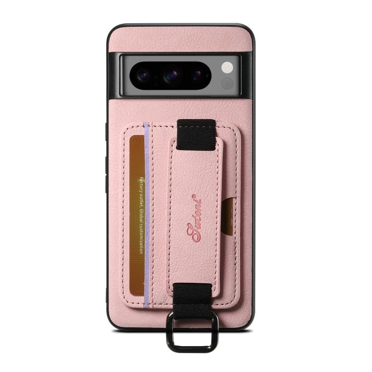 Suteni H13 Litchi Leather Wrist Strap Wallet Back Phone Case, For Google Pixel 10 Pro XL, For Google Pixel 10 Pro, For Google Pixel 10, For Google Pixel 9 Pro XL, For Google Pixel 9 Pro, For Google Pixel 9, For Google Pixel 8a, For Google Pixel 8 Pro��...