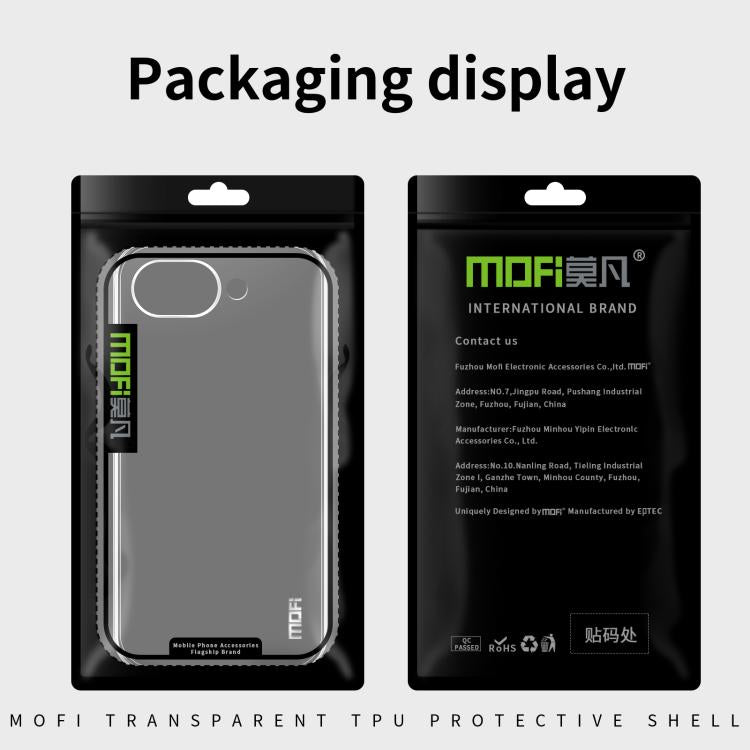MOFI Ming Series Ultra-thin TPU Phone Case, For Google Pixel 10a, For Google Pixel 10 Pro XL, For Google Pixel 9 Pro, For Google Pixel 9, For Google Pixel 8a, For Google Pixel 10 / 10 Pro