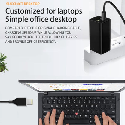 PD 135W Type-C to Big Square USB Port Charging Cable For Lenovo Thinkpad/ThinkBook/Xiaoxin, Length: 1.8m