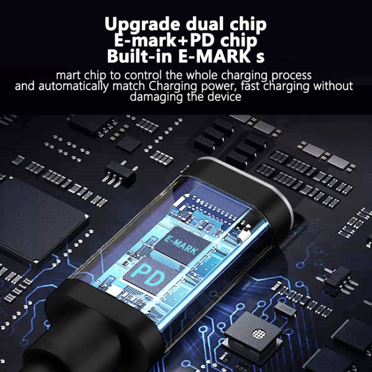 PD 135W Type-C to Big Square USB Port Charging Cable For Lenovo Thinkpad/ThinkBook/Xiaoxin, Length: 1.8m