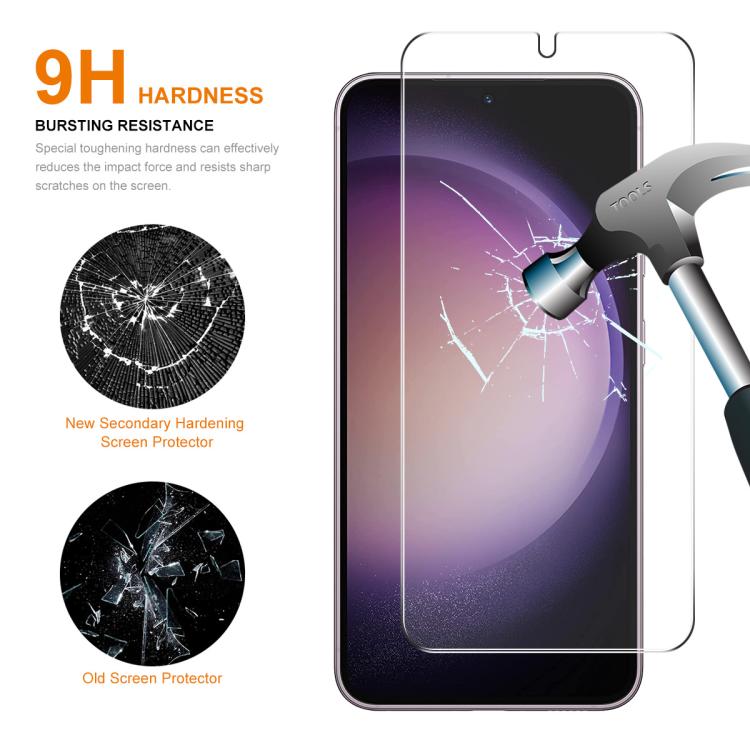 ENKAY 0.18mm High Aluminum-silicon Tempered Glass Film, Support Ultrasonic Fingerprint Unclock, For Samsung Galaxy S26+ 5G, For Samsung Galaxy S26 Ultra 5G, For Samsung Galaxy S26 5G, For Samsung Galaxy S25 Edge 5G, For Samsung Galaxy S25 Ultra 5G     ...