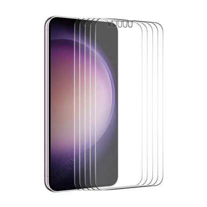 5pcs ENKAY 0.18mm High Aluminum-silicon Tempered Glass Film, Support Ultrasonic Fingerprint Unclock, For Samsung Galaxy S24 Ultra 5G, For Samsung Galaxy S24+ 5G, For Samsung Galaxy S24 5G