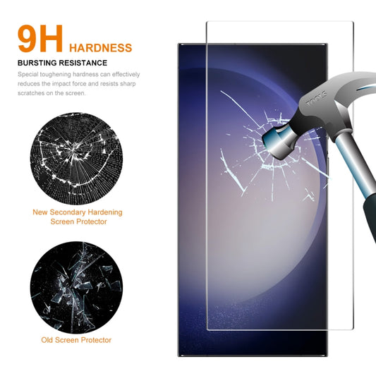 5pcs ENKAY 0.18mm High Aluminum-silicon Tempered Glass Film, Support Ultrasonic Fingerprint Unclock, For Samsung Galaxy S24 Ultra 5G, For Samsung Galaxy S24+ 5G, For Samsung Galaxy S24 5G