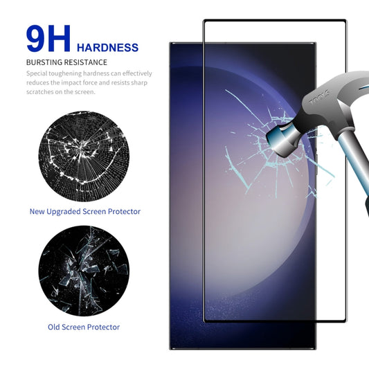 10pcs ENKAY Hat-Prince 0.18mm High Aluminum-silicon Tempered Glass Film, Support Ultrasonic Fingerprint Unclock, For Samsung Galaxy S24 Ultra 5G, For Samsung Galaxy S24+ 5G, For Samsung Galaxy S24 5G