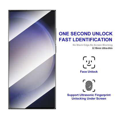 10pcs ENKAY Hat-Prince 0.18mm High Aluminum-silicon Tempered Glass Film, Support Ultrasonic Fingerprint Unclock, For Samsung Galaxy S24 Ultra 5G, For Samsung Galaxy S24+ 5G, For Samsung Galaxy S24 5G